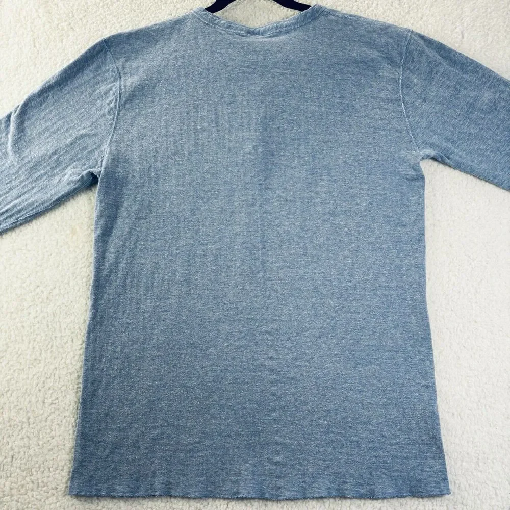 L.L. Bean (River Driver's Shirt) Henley Blade Collar Blue Size XXL Tall 2 Layer - Picture 6 of 6
